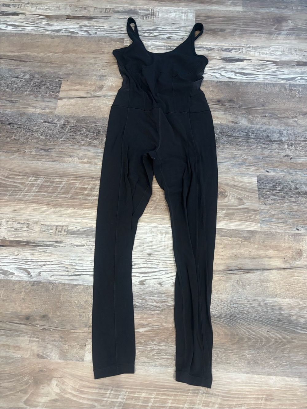 Athleta Aspiration Black Bodysuit Jumpsuit, Sz S